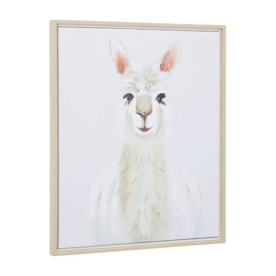 CosmoLiving by Cosmopolitan White Polystone French Country Framed Wall Art, 28" x 24"